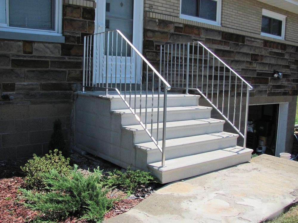 Precast Concrete Unit, Prefab Outdoor Stairs With Landing
